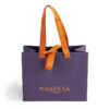Foil Stamped Boutique Paper Gift Bag with Ribbon Handles