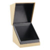 Logo Printed Kraft Hinged Candle Box with Black Inner Tray