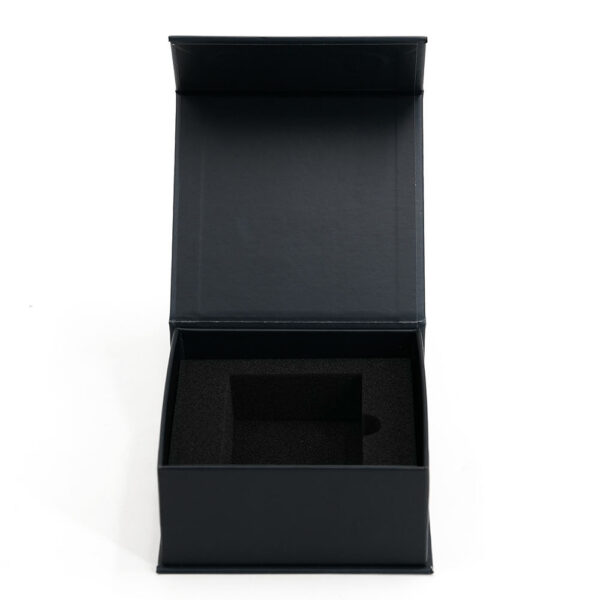 Logo Printed Rigid Magnetic Smart Ring Box with Foam Insert Logo Printed Rigid Magnetic Smart Ring Box with Foam Insert