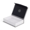 Logo Printed Rigid Watch Presentation Box with White Tray