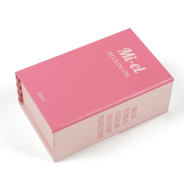 Pink Book-Style 30ml Body Oil Gift Box with Foam Insert