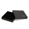 Rigid Chocolate Gift Box with Logo Printed Grid Inserts