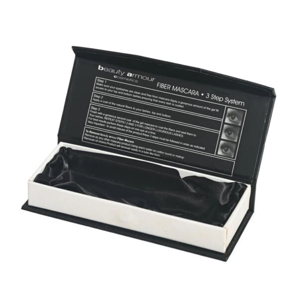 Wholesale Fiber Mascara Rigid Box with Satin Lined Tray Wholesale Fiber Mascara Rigid Box with Satin Lined Tray