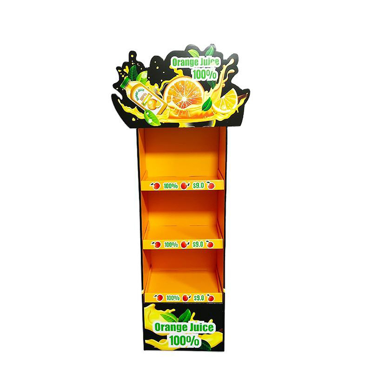 Expositor de cartón ondulado para tiendas, un diseño a medida para supermercados.