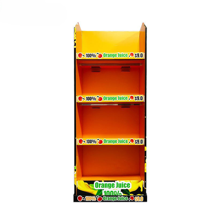 Expositor de cartón ondulado para tiendas, un diseño a medida para supermercados.