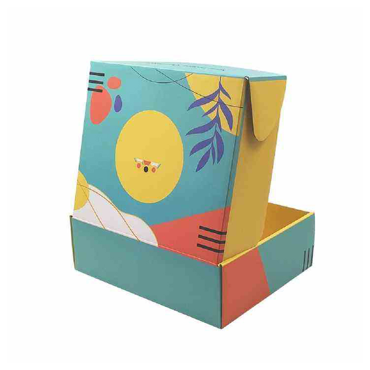 Cajas de cartón ondulado de colores, ecológicas y personalizadas