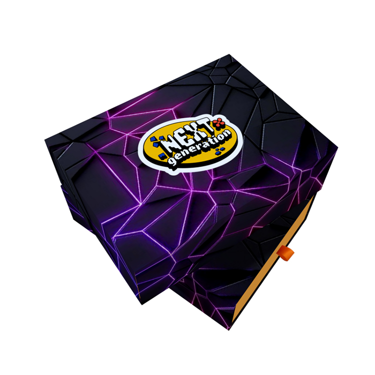 Caja de embalaje tipo cajón para consola de videojuegos con logotipo personalizado