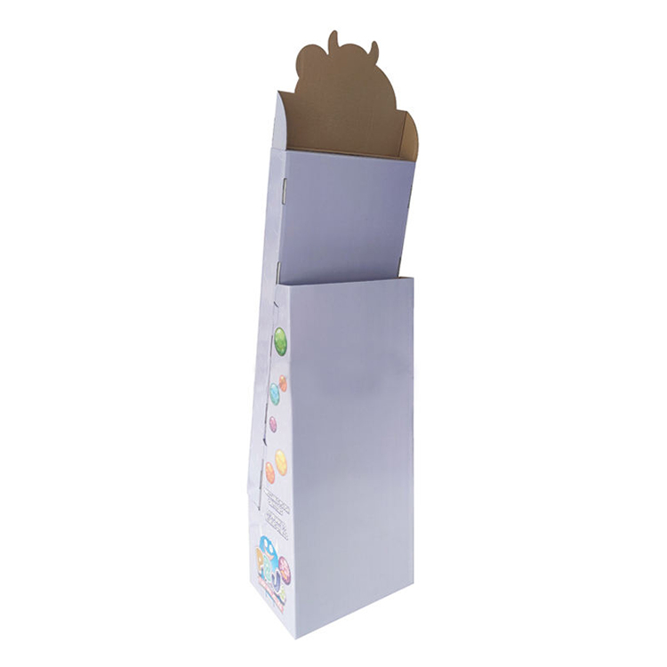 Expositor de cartón ondulado para tiendas, plegable, ecológico y personalizable