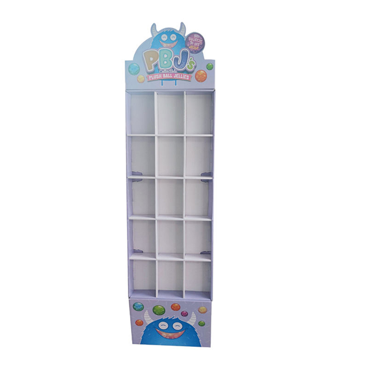 Expositor de cartón ondulado para tiendas, plegable, ecológico y personalizable