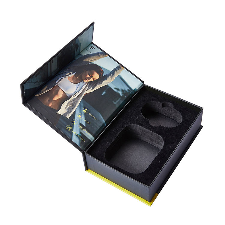Caja de cartón reciclable a medida para embalaje de productos electrónicos