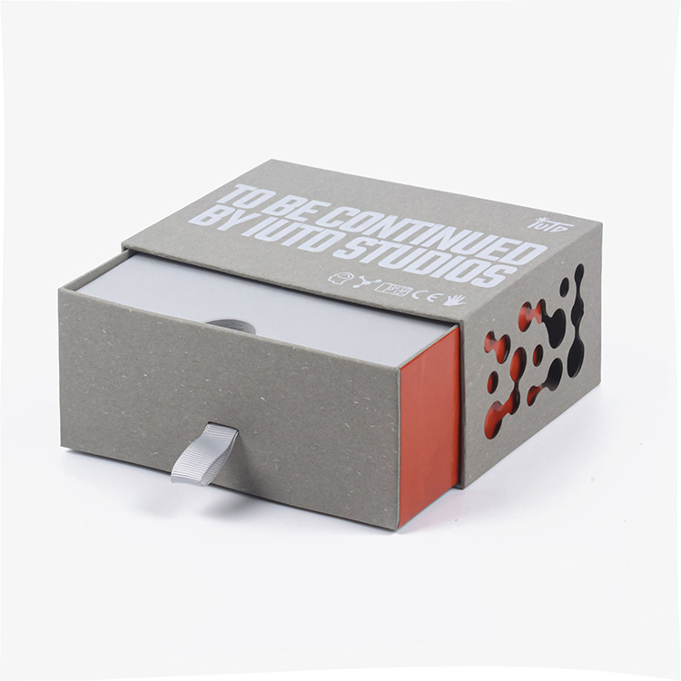Caja de embalaje para productos electrónicos: caja rígida rectangular con cajón, caja de embalaje personalizada