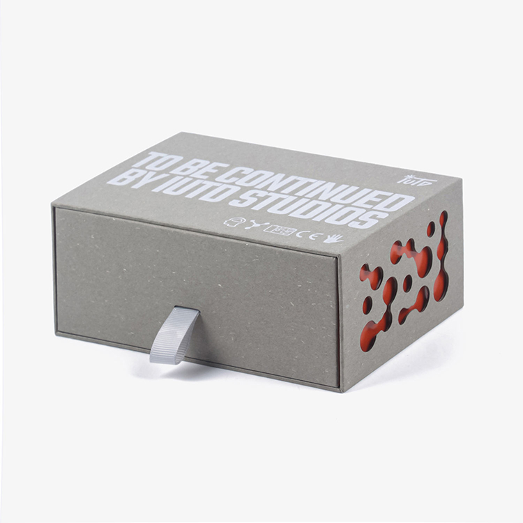 Caja de embalaje para productos electrónicos: caja rígida rectangular con cajón, caja de embalaje personalizada