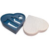 Caja rígida de dos piezas con forma de corazón